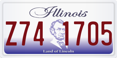 IL license plate Z741705