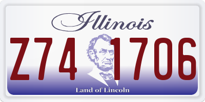 IL license plate Z741706