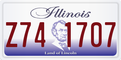 IL license plate Z741707