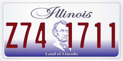 IL license plate Z741711