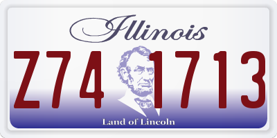 IL license plate Z741713
