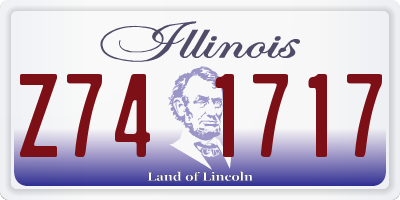 IL license plate Z741717