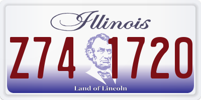 IL license plate Z741720