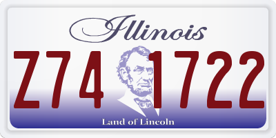 IL license plate Z741722