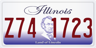 IL license plate Z741723