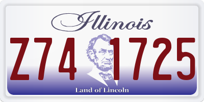 IL license plate Z741725