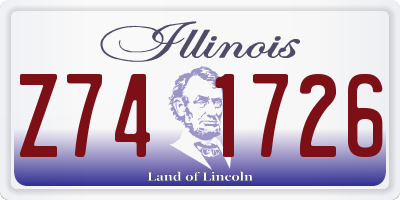 IL license plate Z741726