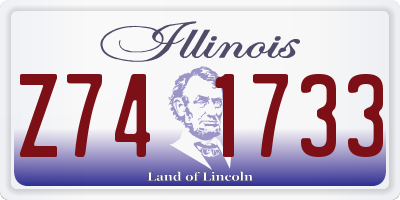 IL license plate Z741733