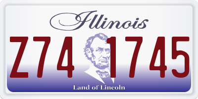 IL license plate Z741745