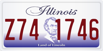 IL license plate Z741746