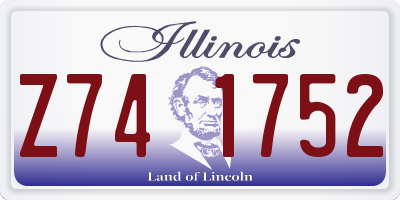 IL license plate Z741752