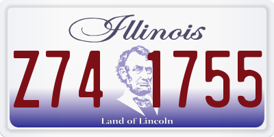IL license plate Z741755