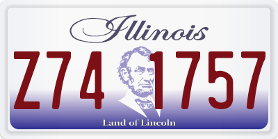 IL license plate Z741757