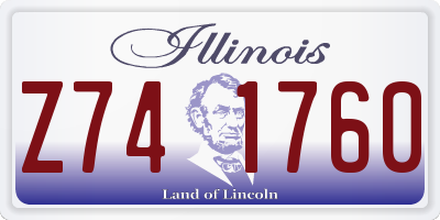 IL license plate Z741760