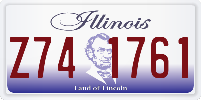 IL license plate Z741761