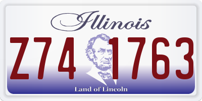 IL license plate Z741763
