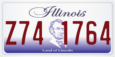 IL license plate Z741764