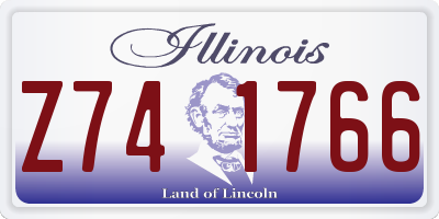 IL license plate Z741766