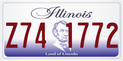IL license plate Z741772