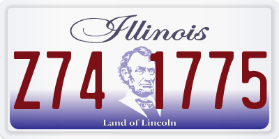 IL license plate Z741775