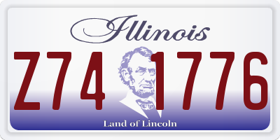 IL license plate Z741776