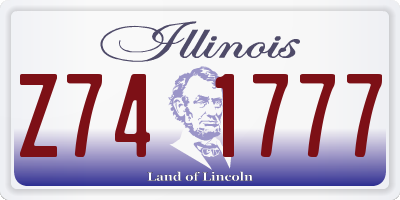 IL license plate Z741777