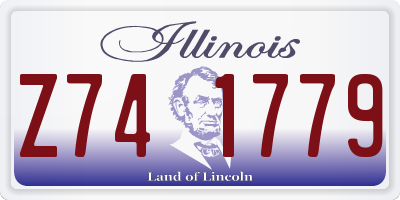 IL license plate Z741779
