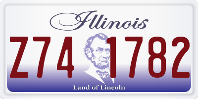 IL license plate Z741782