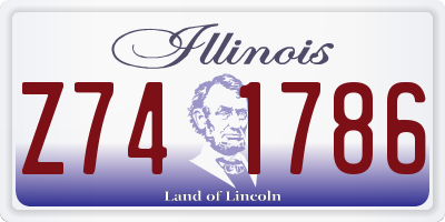 IL license plate Z741786