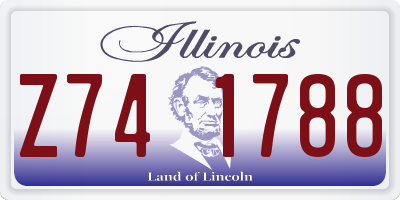 IL license plate Z741788