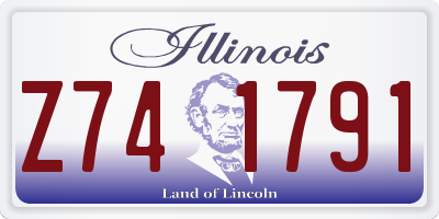IL license plate Z741791