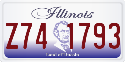 IL license plate Z741793