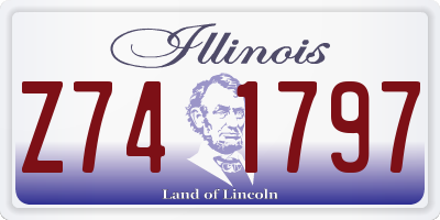 IL license plate Z741797