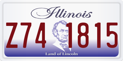 IL license plate Z741815