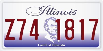 IL license plate Z741817