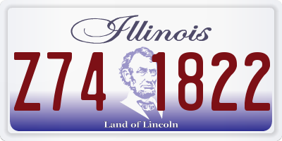 IL license plate Z741822