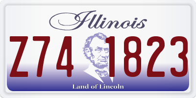 IL license plate Z741823