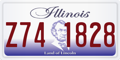 IL license plate Z741828