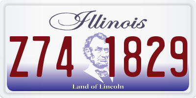 IL license plate Z741829