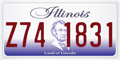 IL license plate Z741831