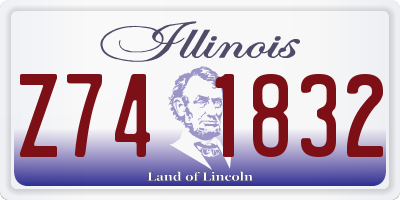 IL license plate Z741832