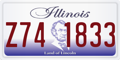 IL license plate Z741833