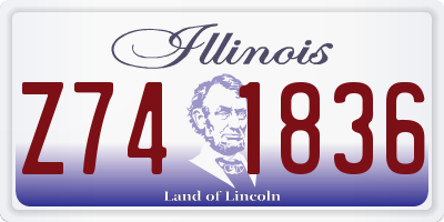 IL license plate Z741836