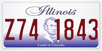 IL license plate Z741843