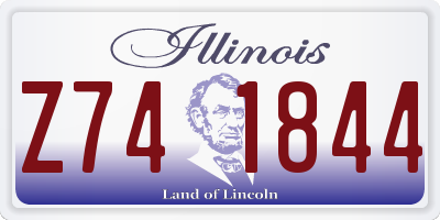 IL license plate Z741844