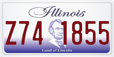 IL license plate Z741855