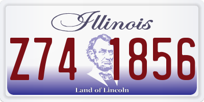 IL license plate Z741856