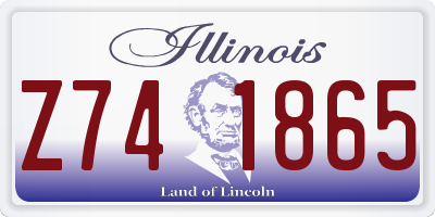 IL license plate Z741865