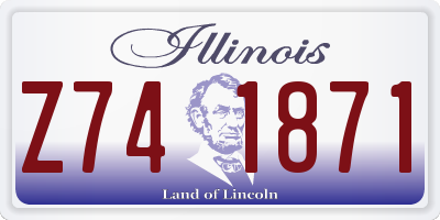 IL license plate Z741871