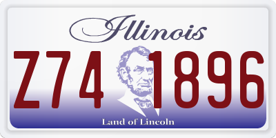 IL license plate Z741896